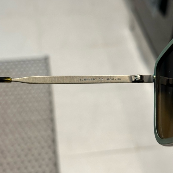 Saint Laurent SL 364 MASK 010 GOLD sunglasses - Picture 4 of 11